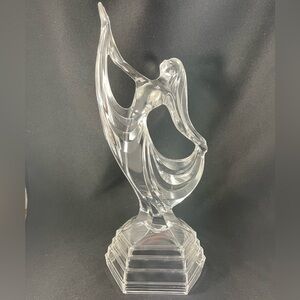 Vintage Art Deco Ballet Dancing Girl Glass Figurine